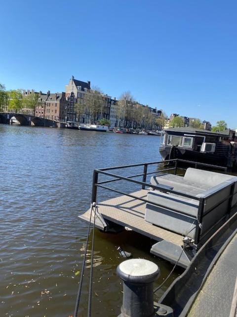 Houseboat Amstel River Studio Amsterdam Exteriör bild