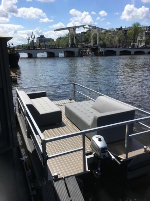 Houseboat Amstel River Studio Amsterdam Exteriör bild